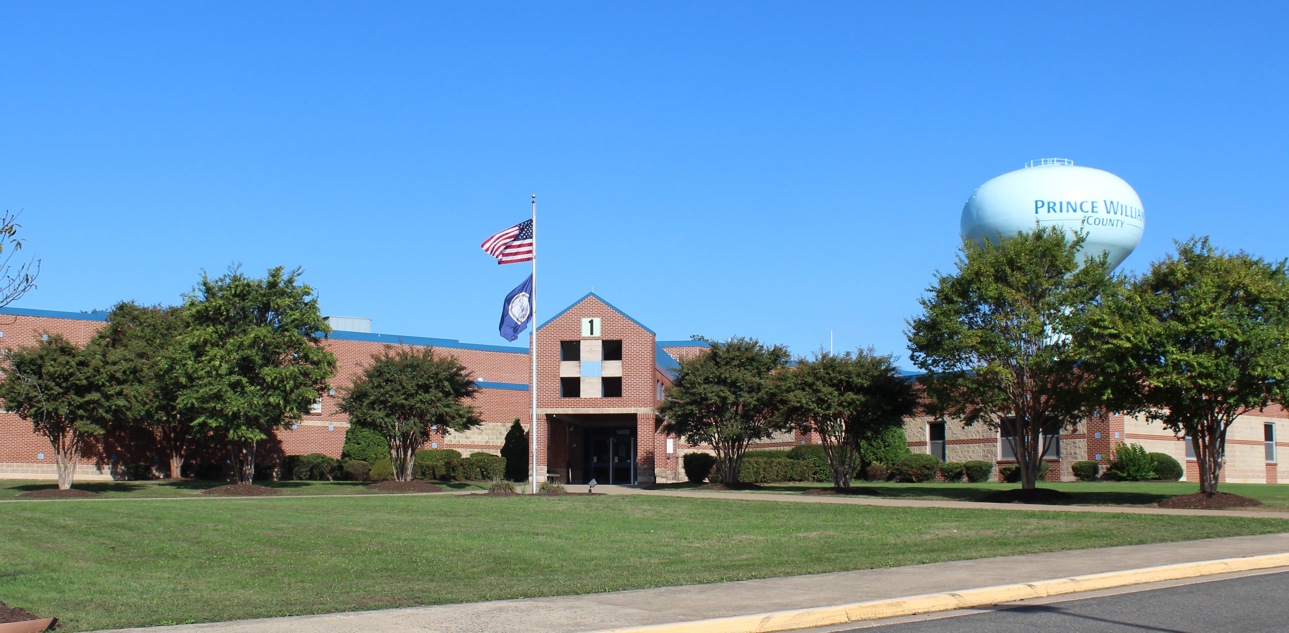 Marsteller Middle School building entrance